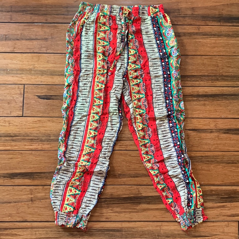 Shein multi patterned joggers size medium